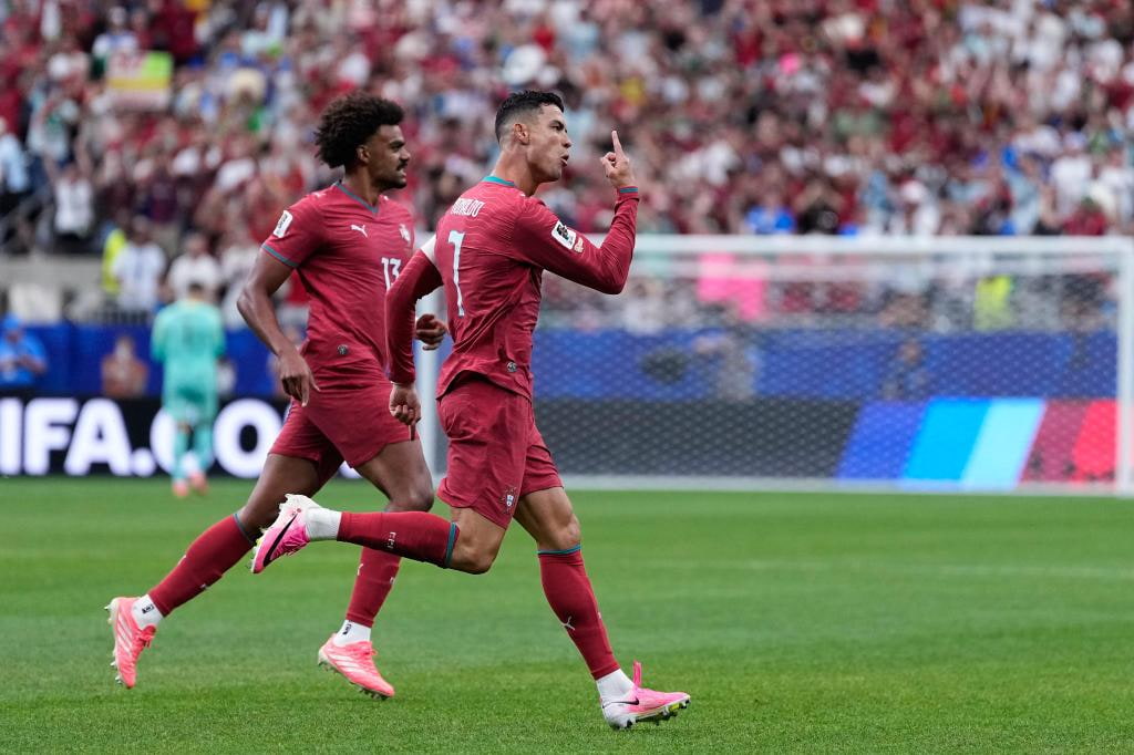 Ronaldo becomes first player to score in six men's World Cups with goal against Uzbekistan