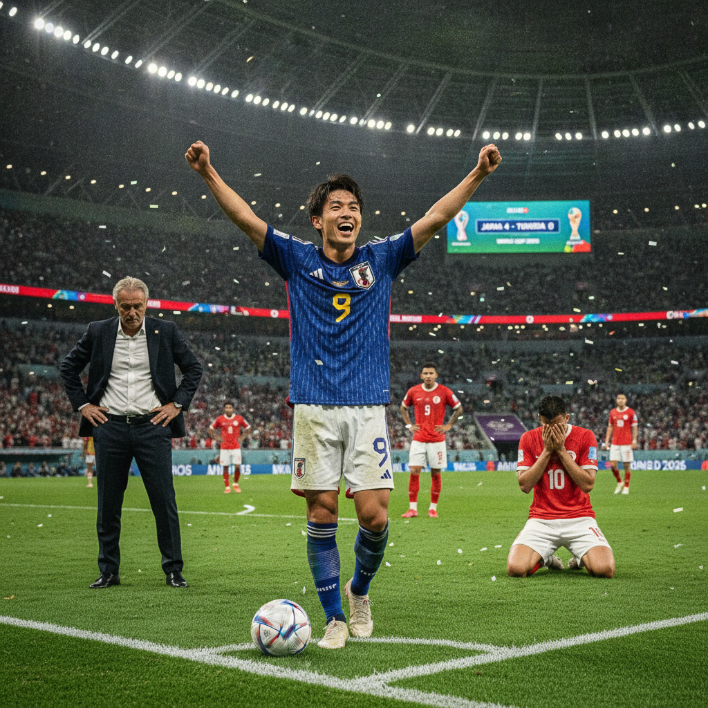 Tunisia 0-4 Japan: Ayase Ueda Brace Eliminates Herve Renard's Tunisia at World Cup 2026