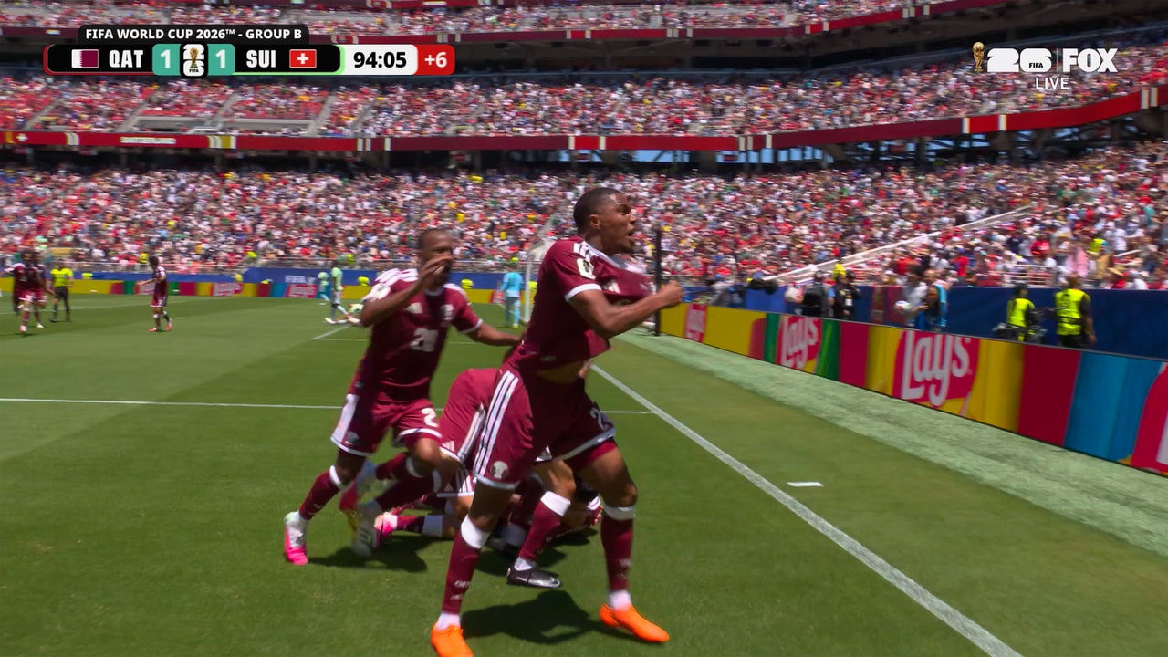 Boualem Khoukhi Stoppage Time Header Earns Qatar Draw With Switzerland at 2026 World Cup