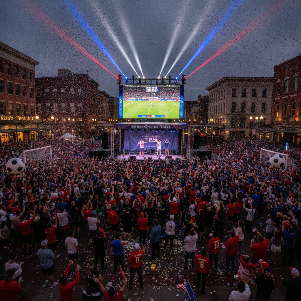 One Knox SC Hosts Team USA World Cup Watch Party in Knoxville Market Square