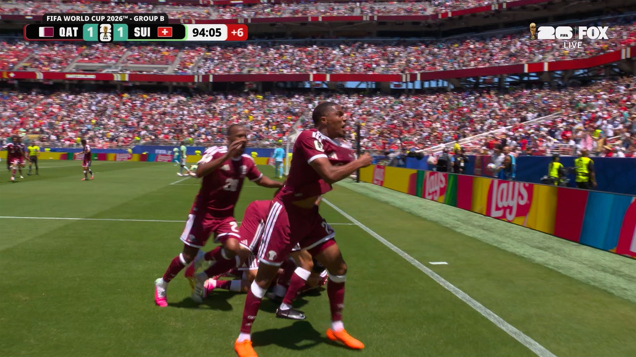 Boualem Khoukhi Stoppage Time Header Earns Qatar Draw With Switzerland at 2026 World Cup