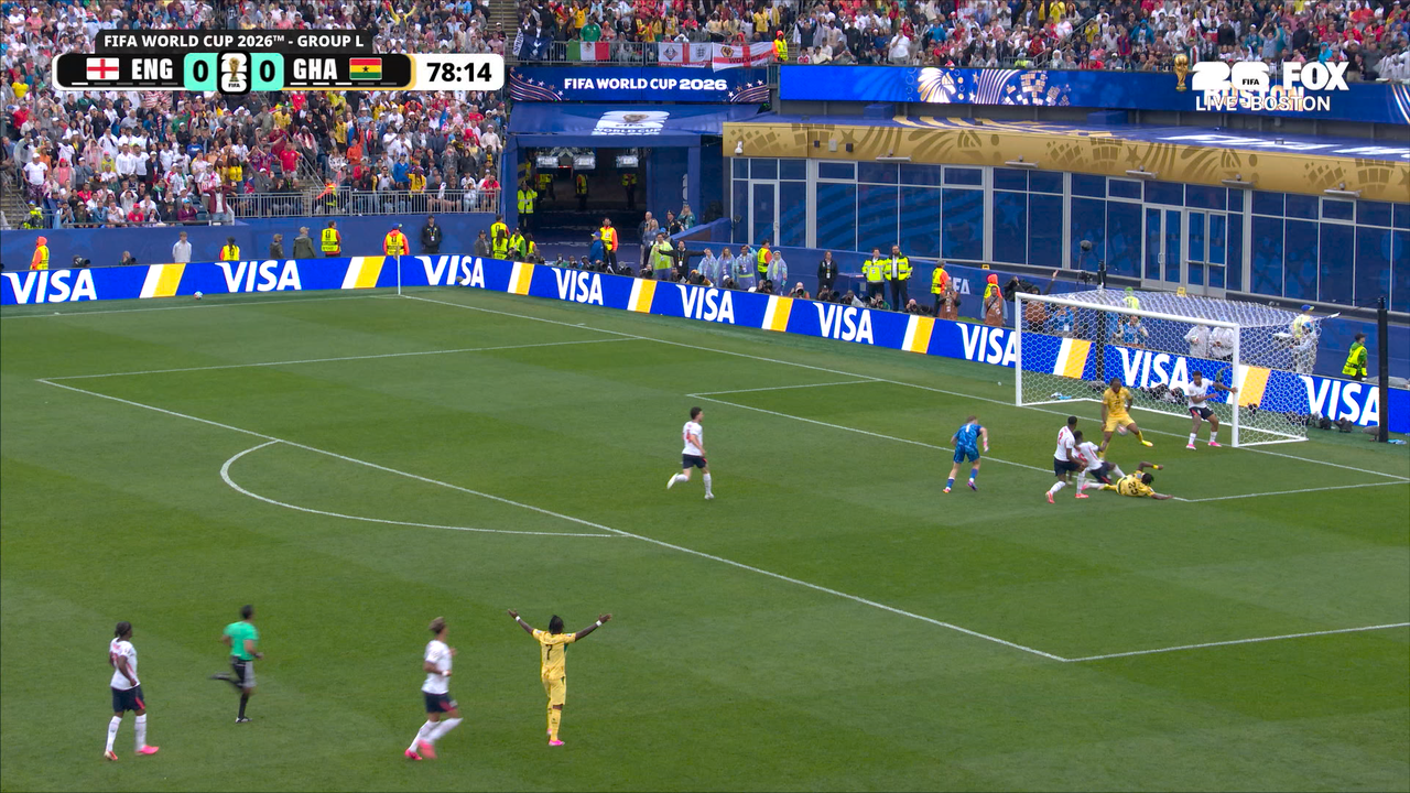 England and Ghana finish 0-0 after late missed chances at 2026 World Cup