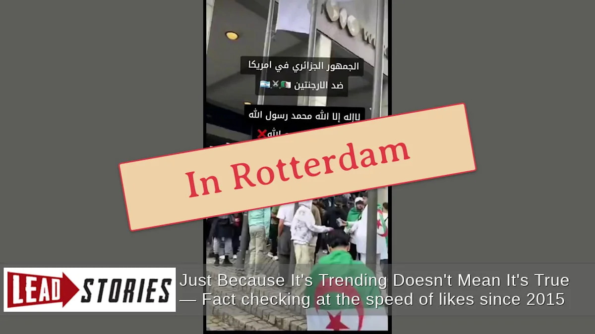 Fact Check: Viral Video Does Not Show Algerian Fans Chanting Against Messi Before Kansas City World Cup Match