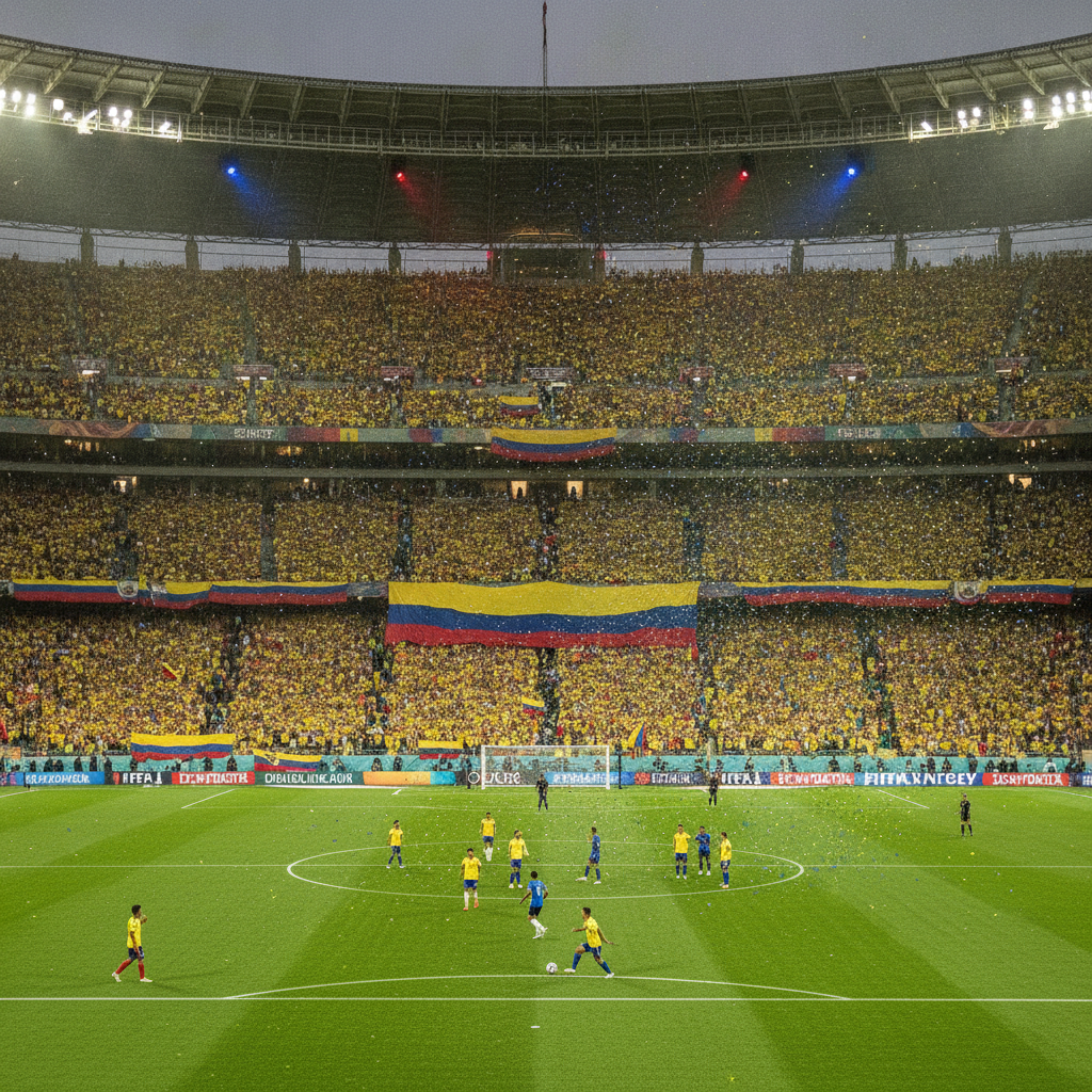 Mexico City Turns Yellow as Colombian Fans Make Azteca Feel Like Home