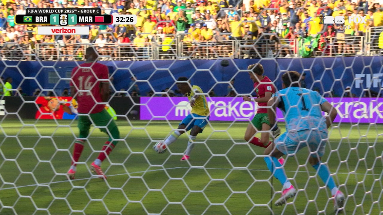 Vinícius Júnior Equalizer for Brazil Against Morocco at 2026 World Cup