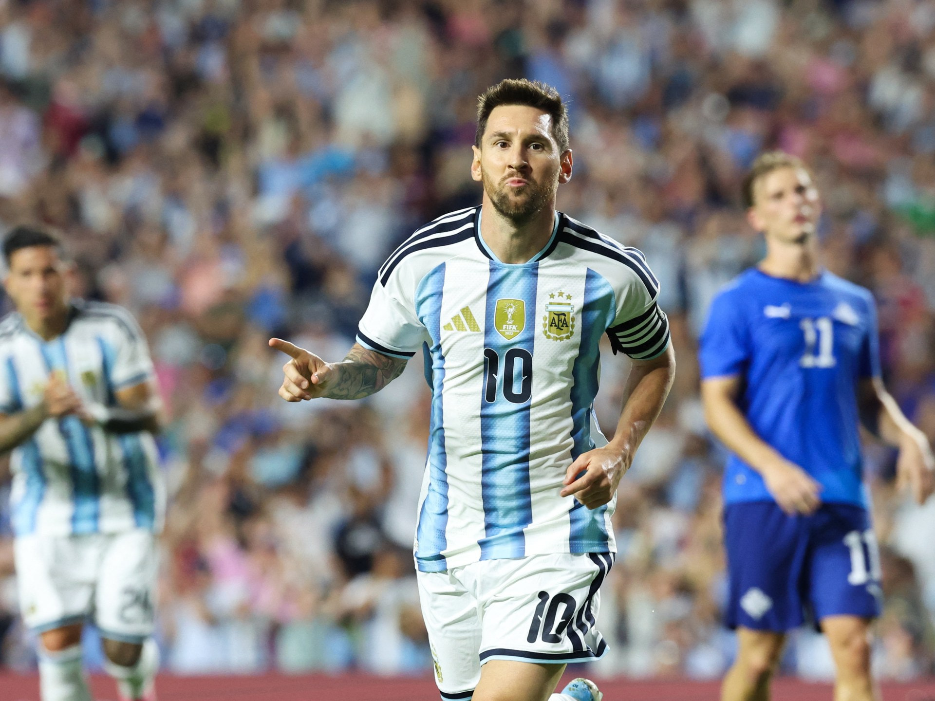 Messi Comes Off the Bench to Score in Argentina's Final World Cup Warm-Up