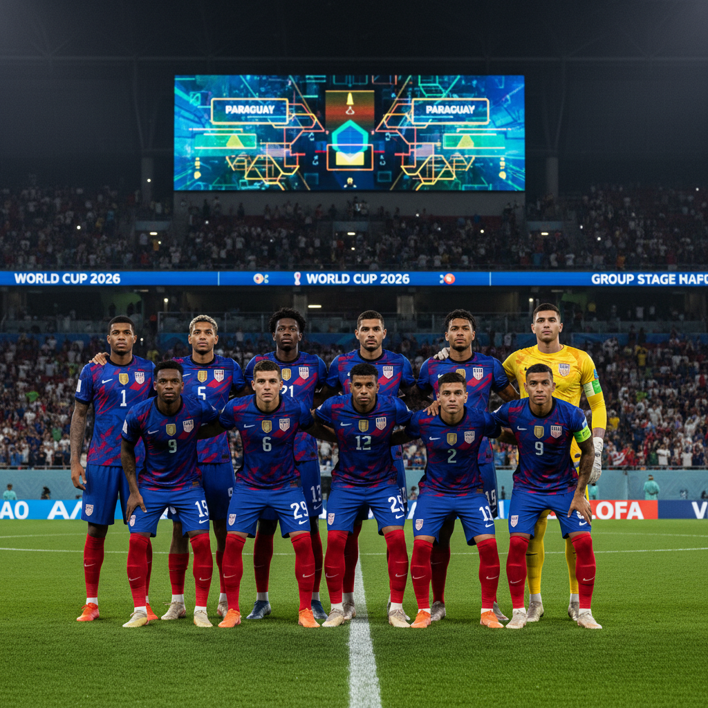USMNT Starting XI and Lineup Notes Ahead of Paraguay World Cup 2026 Group Stage Match